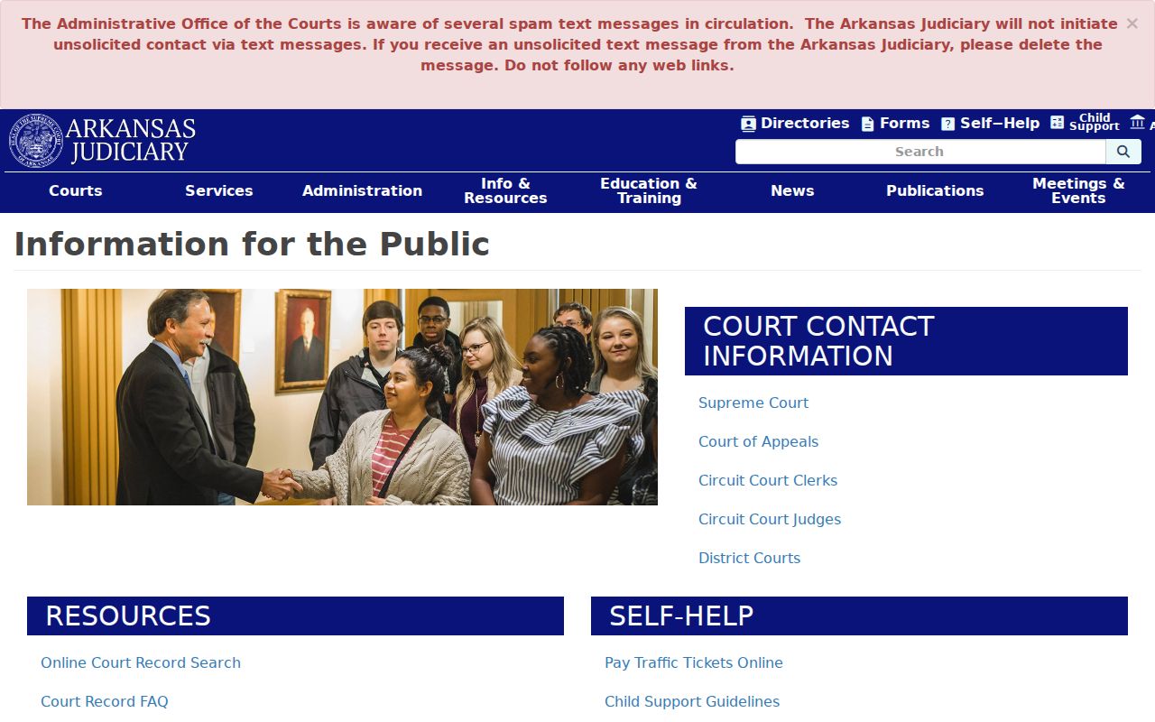 Baxter County active warrant court resources