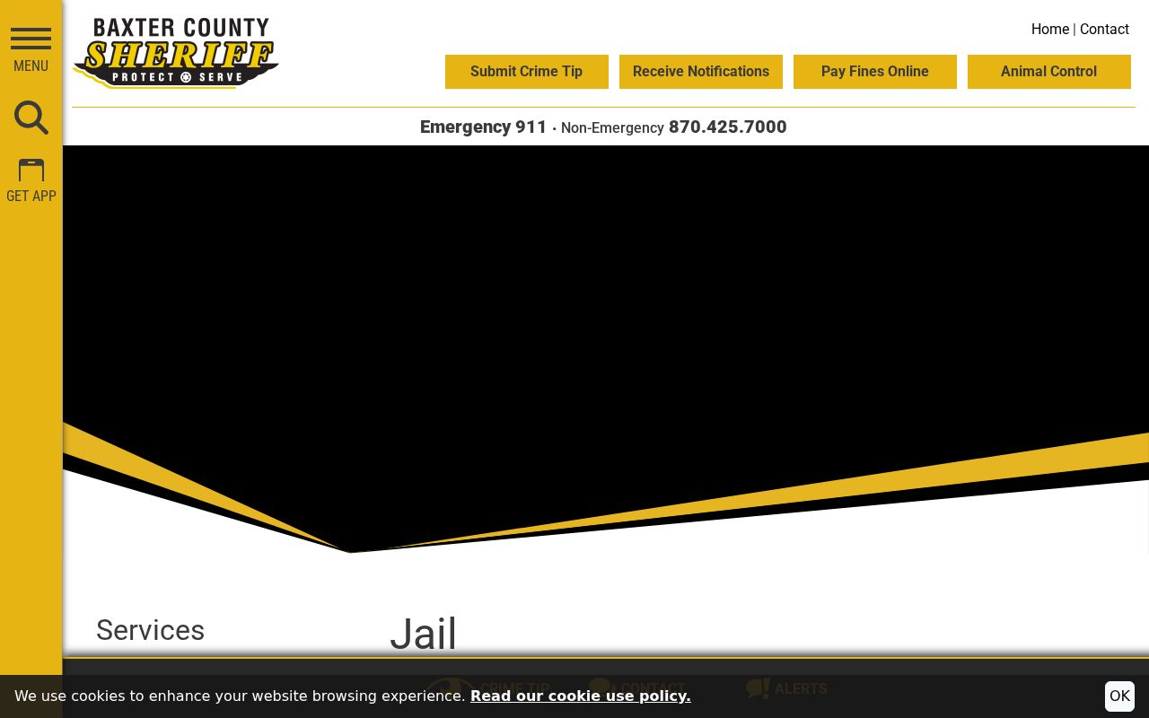 Baxter County active warrant detention and booking overview